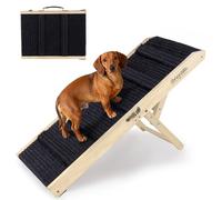 Rampa para perros mejorada 2026 para sofá, rampa plegable para perros pequeños para cama, 4 alturas ajustables de 30 cm a 51 cm, escaleras portátiles para mascotas con almohadilla antideslizante