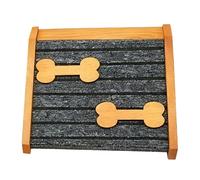Rampa para perros para escaleras y peldaños | Escalón de madera antideslizante | con almohadilla de fieltro para perros, para cama, sofá, hogar, dormitorio, puerta, interior