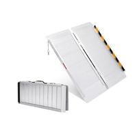 Rampa para Silla de Ruedas, 90,4 x 74 cm, rampa de umbral de Aluminio, rampa Plegable para sillas de Ruedas, rampa para discapacitados para escalones de casa, escaleras, Puertas, bordillos