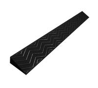 Rampa para Silla de Ruedas,Plástico Bordillo Rampa Antideslizante,Rampa de Umbral,Portátil Corte Rampa para Silla de Ruedas,Cochecito de Bebé,Robot de Barrido,Escaleras,Scooter (Negro, 100x13x6cm)