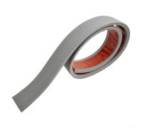 Rampa para silla de ruedas y cochecito para umbrales de puerta con construcción de goma y respaldo automático, diseñada para proporcionar transiciones suaves en el suelo (gris 1 m)