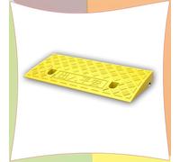 Rampa para sillas de ruedas， 2" 5" 4" Lightweight Threshold Ramp Loading Ramp For Garage Warehouse(Yellow,50x22x5 cm)