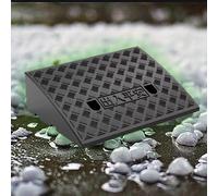 Rampa para sillas de ruedas， 2" 5" 4" Portable Driveway Ramps Shed Ramps For Wheelchair Steps Walkers Stroller Scooter(Black,50x37x16 cm)