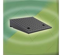 Rampa para sillas de ruedas, 2" 5" 7" Rise Doorway Threshold Ramp, Steps Transition Ramp For Warehouse Sidewalk Steps(50x50x11cm)