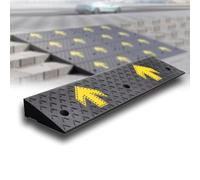 Rampa para sillas de ruedas， Doorway Threshold Ramp 1" 2" 5" 7" Rise Shed Ramps Heavy Duty Loading Ramp For Dock Trailer Truck(95x23x5 cm(37"x9"x2"))