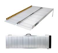 Rampa para Sillas de Ruedas Plegable Aluminio Conducción Muelle Umbral Diversos