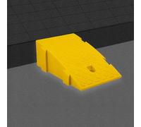 Rampa para sillas de ruedas， Portable Curb Ramps, Plastic Threshold Ramp, For Sidewalk Driveway 3" 4" 6" Rise Height(Yellow,25x27x11 cm)