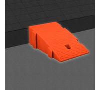 Rampa para sillas de ruedas, Portable Curb Ramps, Plastic Threshold Ramp, For Sidewalk Driveway 3" 4" 6" Rise Height(Red,25x40x16 cm)