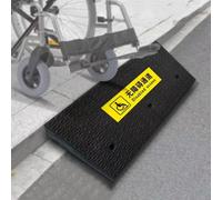 Rampa para sillas de ruedas, Portable Non-Slip Doorway Threshold Ramp Handicap Ramps, Steps Transition Ramp For Truck Stroller(100x38x8 cm)