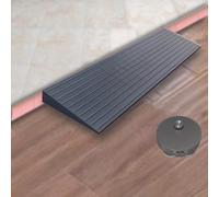 Rampa para sillas de ruedas， Portable Wheelchair Ramp 1" 2" Rise Non-Slip Curb Ramps For Doorway Scooter Warehouse Garage(Black,80x20x4 cm/31.5"x8"x1.6")