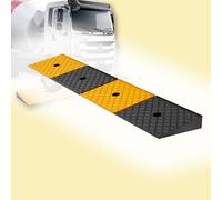 Rampa para sillas de ruedas， Rubber Doorway Threshold Ramp, Kerb Ramp Shed Ramps For Sidewalk Garage Dock Trailer(100x15x5 cm (39"x6"x2"))