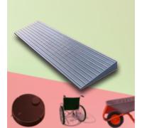 Rampa para sillas de ruedas， Rubber Wheelchair Ramp, Lightweight Doorway Threshold Ramp 1" 2" Rise Curb Ramps(Grey,80x20x4 cm/31.5"x8"x1.6")