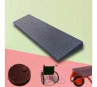 Rampa para sillas de ruedas， Rubber Wheelchair Ramp, Lightweight Doorway Threshold Ramp 1" 2" Rise Curb Ramps(Black,80x20x4 cm/31.5"x8"x1.6")