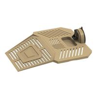 Rampa para tanque de reptiles - Muelle de succión para tomar el sol, flotante, área de descanso de tortugas | Diseño modular de accesorio para cuenco de alimentación con cuenco de comida incluido