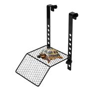 Rampa para Tortugas Decoración Acuario Antideslizante Acero Inoxidable | Rampa Metálica para Tortugas con Zona Asoleamiento Para Dragón Barbudo Galápago Rana Terrario