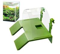 Rampa para Tortugas: rampa semiacuática para Tomar el Sol, Muelle Flotante para Reptiles, Estabilidad Reforzada con, Superficie Inclinada Antideslizante Texturizada, componente de decoración