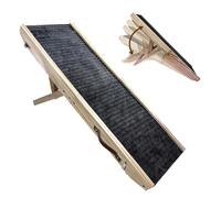 Rampa Pieghevole In Legno-Rampa per Cani Regolabile | Pieghevole In Legno con 4 Livelli Di Altezza E Angoli Regolabili per Divano SUV Animali Domestici Piccoli Grandi Anziani Gatti Accessorio Si