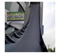Rampa Plana Plegable y Robusta, Resistente a la Intemperie y a los desgarros, para la Descarga de mercancías en almacenes, Camiones, lavandería u Otros residuos domésticos (Gris Oscuro y Ver