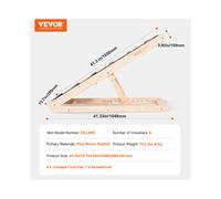 Rampa plegable para perros de 41 pulgadas, antideslizante, de madera, ajustable y extraíble para perros