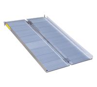 RAMPA PLEGABLE PARA SILLA DE RUEDAS, DISCAPACITADO 122CM DE LONGITUD, MAX 272KG