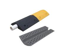 Rampa protectora de cables de goma de alta resistencia, carga de 1,769.0 kg, antideslizante para calzadas, 97 x 34 x 8 cm