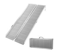 Rampa Silla Ruedas 183cm 270kg Doble Plegable Aluminio Coche Acceso vehículo transportable portátil