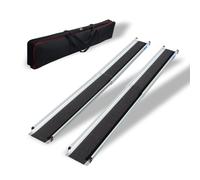 Rampa Telescopio Aluminio Par Hasta 272kg 105-183 CM de Cargamento Silla Ruedas