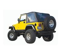RAMPAGE PRODUCTS Rampage Frameless Trail Top | Vinyl, Black Diamond Color with Tinted Windows | 109535 | Fits 1997-2006 Jeep Wrangler TJ