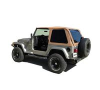RAMPAGE PRODUCTS Rampage Frameless Trail Top | Vinyl, Spice Denim Color with Tinted Windows | 109517 | Fits 1997-2006 Jeep Wrangler TJ