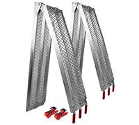 Rampas 226cm Carga Moto vehiculo 680kg Aluminio Plegables Quads Remolque