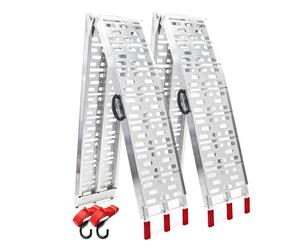 Rampas Carga Motocicletas ATV 2X 680kg 226cm Aluminio Plegables Quads Motos