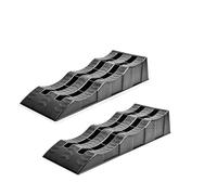 Rampas de nivelación Alta Resistencia, calzos for Ruedas neumáticos Coche, Bloques Camper, rampas acera Ligeras, rampa umbral, 2 uds para Pas(Black)