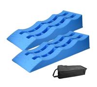 Rampas de nivelación para autocaravanas - 2 Holds robustas | Niveles multifunción para caravanas, kit de 2 cuñas de nivelación para autocaravanas, herramientas de estacionamiento para terreno de CA