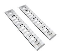 Rampas de remolque de aluminio de 2 piezas, 2777 kg, 203 x 38 cm, resistentes, antideslizantes, para camiones, automóviles y remolques. Rampa de carga universal con gancho superior para motocicletas