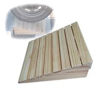 Rampas de Umbral Antideslizantes, Rampas de Madera Maciza para Sillas de Ruedas para Automóviles, Sillas de Ruedas, Coches de Juguete y Scooters(25.8x20x11cm/10.2x8x4.3in)