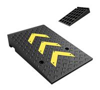 Rampas de umbral de goma - Rampas de entrada para vehículos bajos, rampa de bordillo de goma para entrada, rampa de umbral de plástico resistente, rampa de puente para acera, coche, scooter, bicicleta