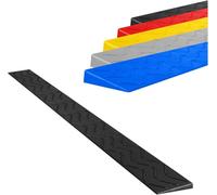 Rampas de umbral de interior para puertas Rampa de rampa de rampa portátil Mat de silla de ruedas 1-10 cm Robot de barrido de canal, bicicletas, equipaje, vehículos eléctricos, gris, negro, 100x1cm