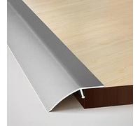 Rampas De Umbral for Puertas （L 90 CM） Tira Transición Piso Metal Moldura Reductora Aluminio, Azulejos, Puerta Entrada, Tablones Altura Del Puente Entre(Grey,90 * 4.3cm)