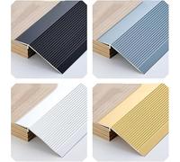 Rampas De Umbral for Puertas, Tiras Transición Piso Aluminio: Ancho 3,5/5,5/10 Cm, Altura 3-40 Mm Accesible for Sillas Ruedas, Reductor Borde Alfombra(Bright silver,W10CM)