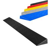 Rampas de umbral interior para puertas Rampa de rampa portátil Mat de silla de ruedas portátil 1-10 cm Robot de barrido de canal, bicicletas, equipaje, vehículos eléctricos, gris, negro, 100x10x4cm