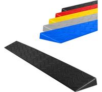 Rampas de umbral interior para puertas Rampa de rampa portátil Mat de silla de ruedas portátil 1-10 cm Robot de barrido de canal, bicicletas, equipaje, vehículos eléctricos, gris, negro, 100x10x3cm