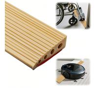 Rampas de umbral para puertas, rampa para silla de ruedas de PVC, rampa de umbral de 100x8x2 cm, superficie antideslizante, rampa de goma para silla de ruedas, cochecitos, andadores o patinetes