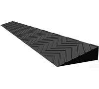 Rampas para bordillos, Capacidad de Goma de la rampa de umbral 1000kg for tamaños múltiples Multicolores de la Silla de Ruedas y de la Vespa(Black,100 * 10 * 3CM)