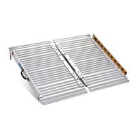 Rampas para Silla de Ruedas, gardhom Rampas de Carga Portátiles Plegables Antideslizantes Rampa Silla de Ruedas para Umbrales 61CM Carga de 362kg
