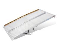 Rampas para Silla de Ruedas, gardhom Rampas de Carga Portátiles Plegables Antideslizantes Rampa Silla de Ruedas para Umbrales 183CM Carga de 362kg