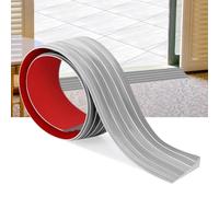 Rampas para umbrales de Puertas Rampas de Goma Autoadhesivas para umbrales de Puertas, aptas para sillas de Ruedas, Robots aspiradores, Scooters y cochecitos (Gris, 7,5cm X 1,5cm X1m)