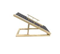Rampas Plegables for Perros pequeños escaleras de Pino de Madera Maciza, Cama Alta Puerta de Coche Mascotas al Aire Libre Escalera Recta Escalada(Small with handrails)