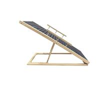Rampas Plegables for Perros pequeños escaleras de Pino de Madera Maciza, Cama Alta Puerta de Coche Mascotas al Aire Libre Escalera Recta Escalada(Large with handrails)