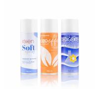 RAMPI Desodorante en spray desinfectante para tejidos y ambientes 3 x 150 ml - IgienSoft, DeoEffe, DeoIgenTex - Desodorante de bolsillo para ropa, zapatos, coche y casa - Neutraliza olores, no moja