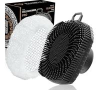 RamPula Cepillo exfoliante facial y red africana, cepillo exfoliante de silicona para hombres y mujeres, cepillo de limpieza facial, limpieza manual impermeable, cuidado de la piel, eliminación de